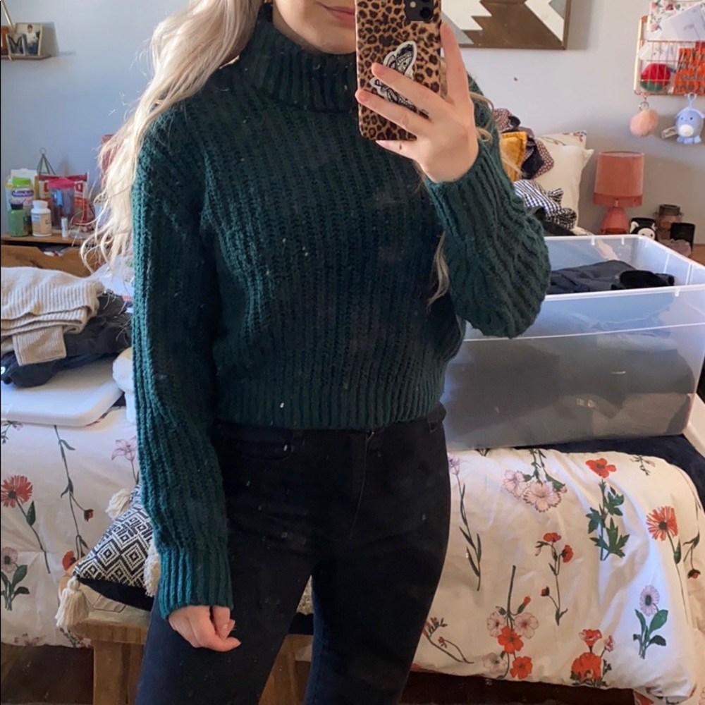 Blue Turtle Neck Sweater